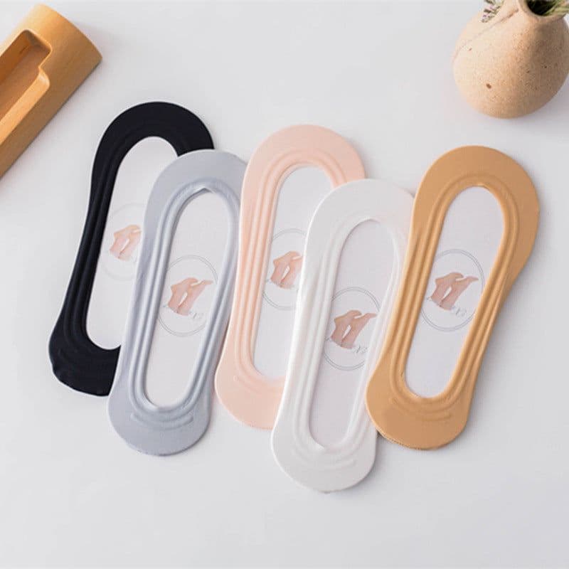 image-Women's Cotton Boat Socks - Invisible Low Cut