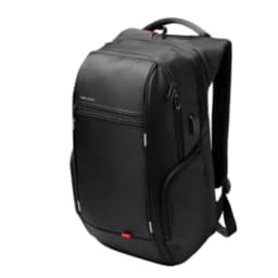 image-Pure Color Large Laptop Backpack With Usb Charging Port
