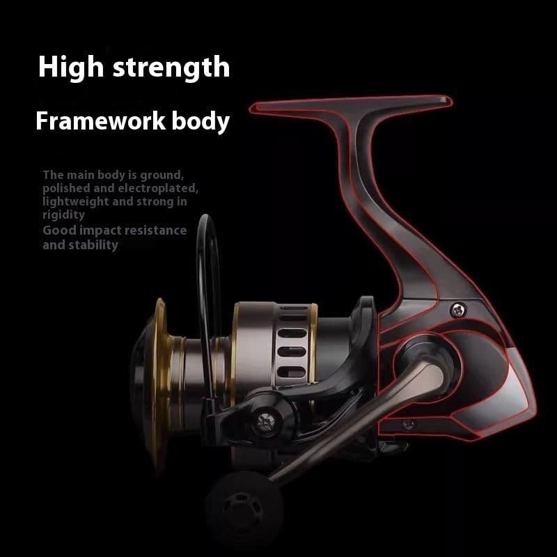 image-Spinning Reel All-metal Telescopic Fishing Rod Tossing
