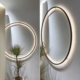 image-Modern Decor LED Wall Lamp For Bedroom Living Room Home Nordic Design Round Ring Indoor USB Wall Sconce Lighting Fixture