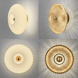 image-Modern LED Wall Lamps Glass Ripple Lights Corridor Aisle Staircase Dining Backdrop Simple Indoor Home Decoration Lustre Fixtures