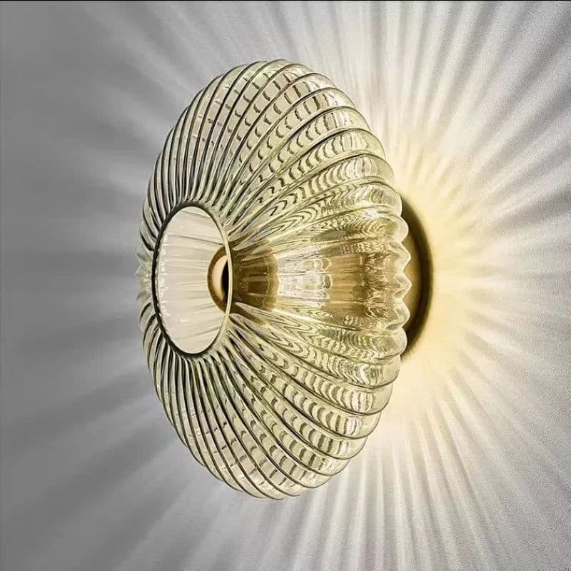 image-Modern LED Wall Lamps Glass Ripple Lights Corridor Aisle Staircase Dining Backdrop Simple Indoor Home Decoration Lustre Fixtures
