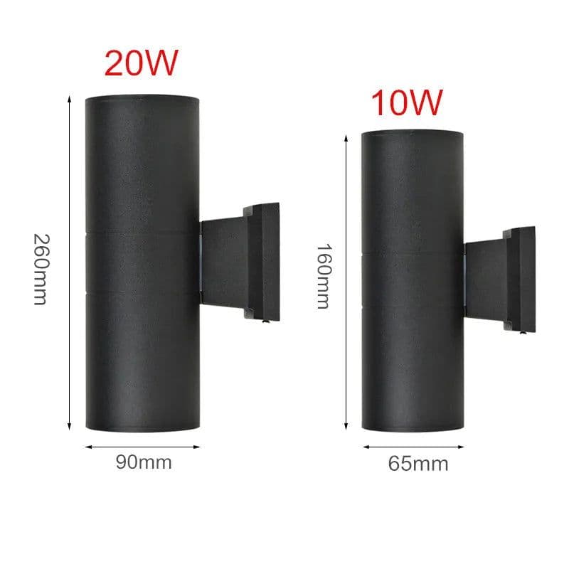 image-Outdoor Wall Light Waterproof 18W 12W 6W Waterproof Up Down Exterior IP65 Sconce Lighting Outdoor 65mm 90mm Home Wall Decor