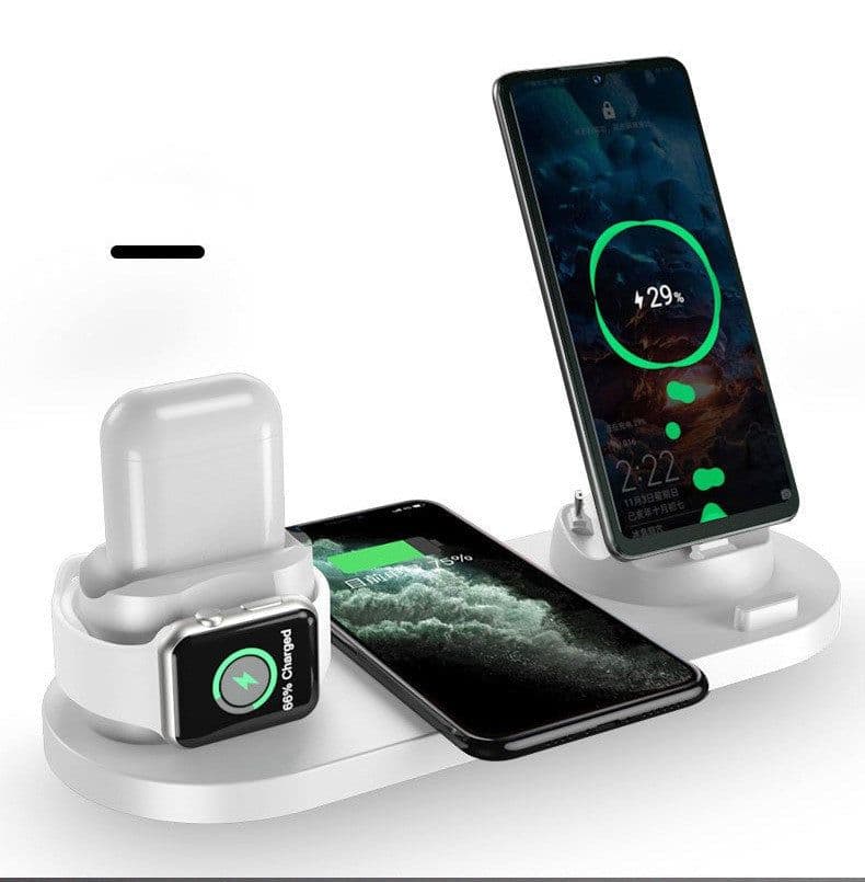 image-Six-in-one wireless charger for mobile phones