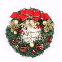 image-Christmas wreath holiday decoration 30cm Christmas wreath pendant