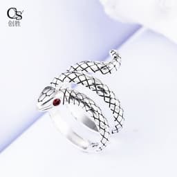 image-Chuangsheng Cobra Ring Stainless Steel Adjustable