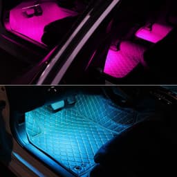 image-Cool LED Car Atmosphere Lights One for Four Colorful