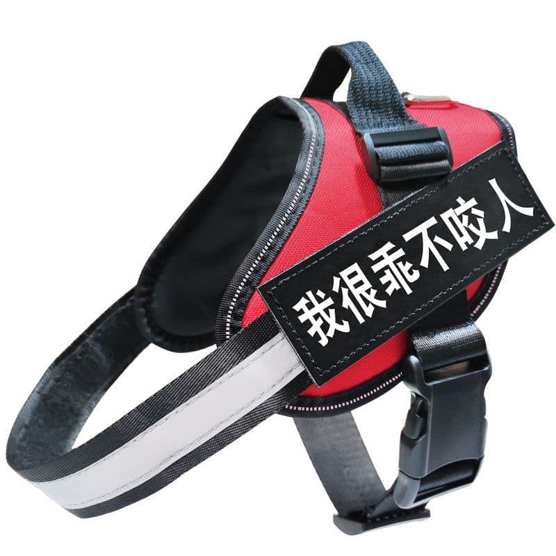 image-Pet dog traction rope adjustment vest-style chest harness k9 pet supplies retractable dog chain dog rope braided rope