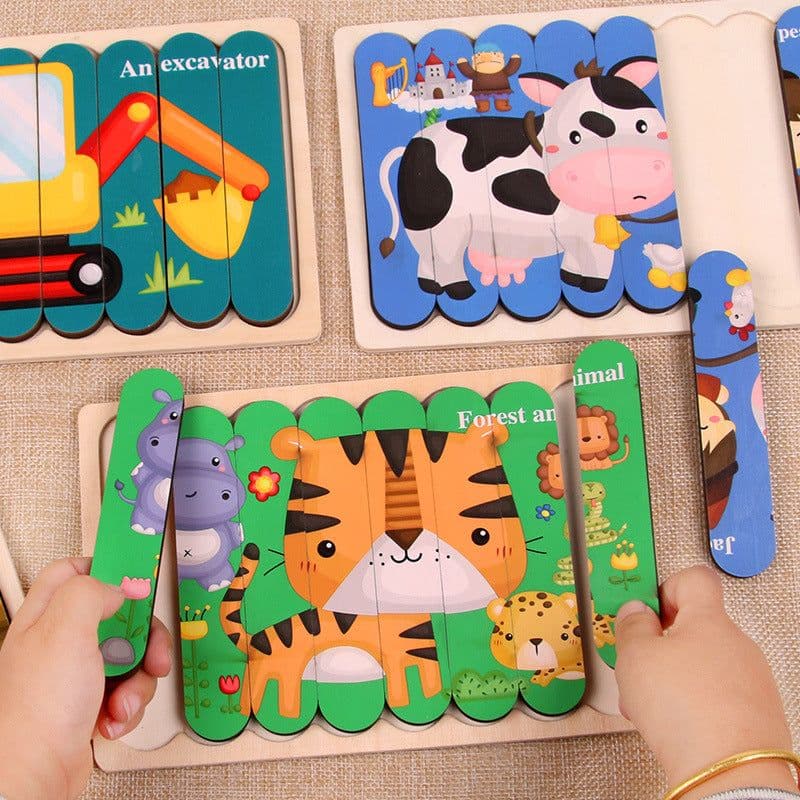 image-Mubei Wooden Puzzle - Mermaid Seahorse 18cm