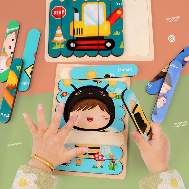 image-Mubei Wooden Puzzle - Mermaid Seahorse 18cm