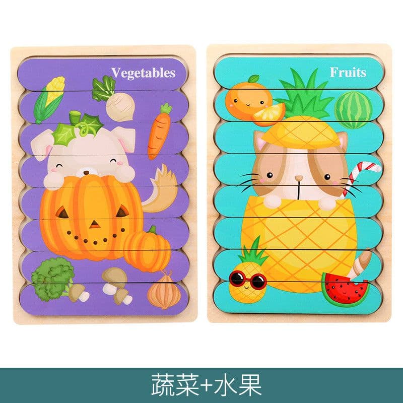 image-Mubei Wooden Puzzle - Mermaid Seahorse 18cm