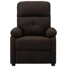 image-vidaXL Massage Chair Dark Brown Fabric, Wood, Metal 28.7 x 35.4 x 39.4 in