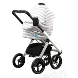image-Stroller Umbrella Car Thermal Insulation Bag - Black 14x10cm Oxford Cloth