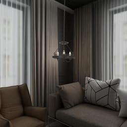 image-60W X 3 Helena Metal 2 In 1 Pendant/Semi Flush Mount Fixture