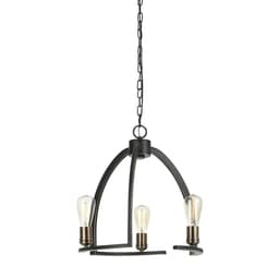 image-60W X 3 Kinder Metal 3 Light Chandelier (Edison Bulbs Not Included)