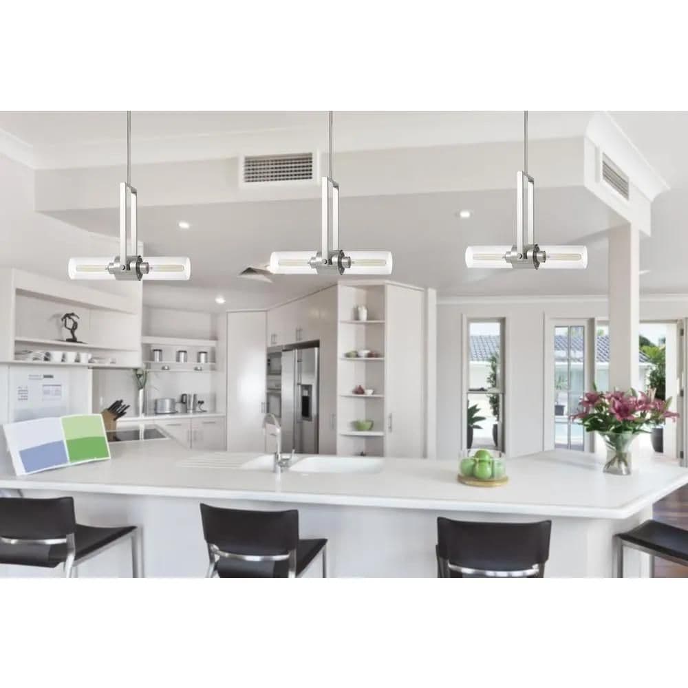 image-60W Redmond Metal Pendant With Clear Glass Shade