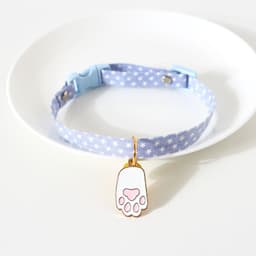 image-Dayuanzi Pet Collar - Denim Pink Cat Claw S
