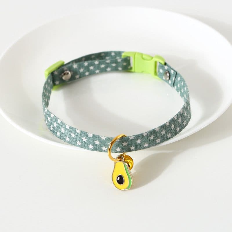 image-Dayuanzi Pet Collar - Denim Pink Cat Claw S