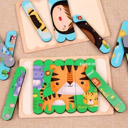 image-Mubei Wooden Puzzle - Mermaid Seahorse 18cm