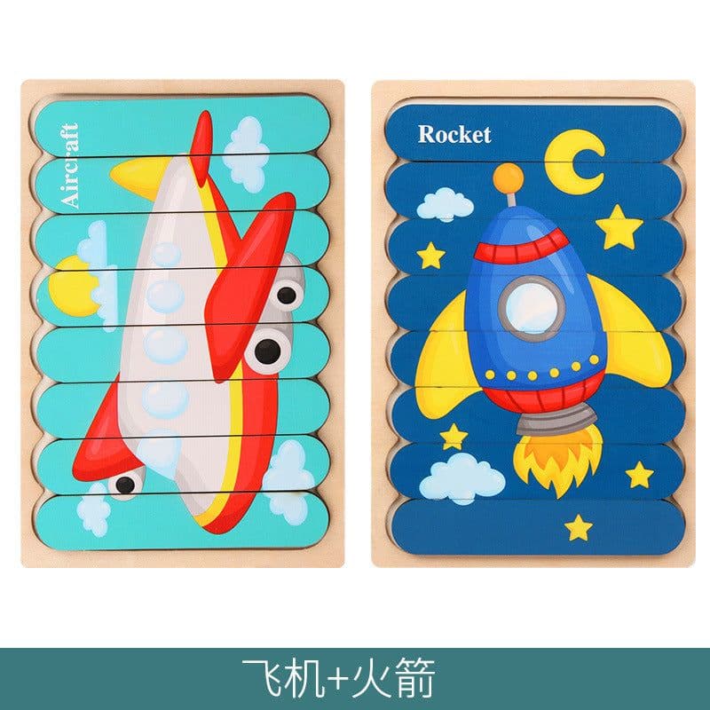 image-Mubei Wooden Puzzle - Mermaid Seahorse 18cm