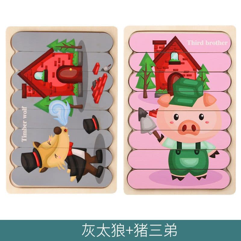 image-Mubei Wooden Puzzle - Mermaid Seahorse 18cm