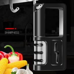 image-Four-in-one Ceramic Knife Sharpener with LOGO Printing