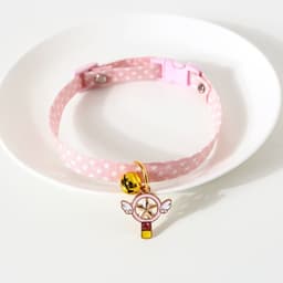 image-Dayuanzi Pet Collar - Denim Pink Cat Claw S