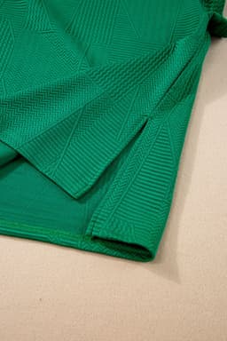 image-Skobeloff Textured Ruffle Split Top & Shorts Set