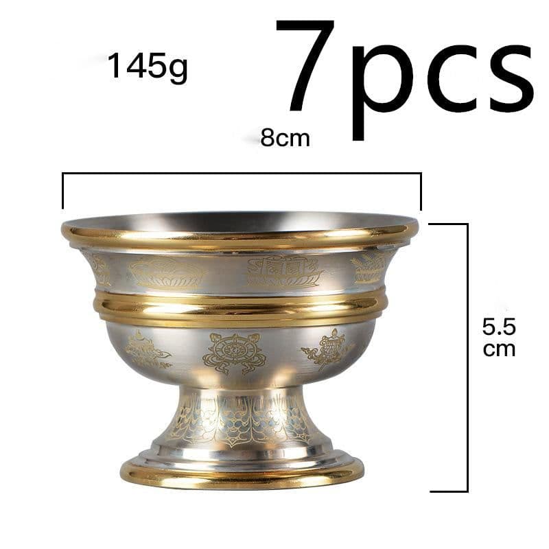 image-Water Supply Cup for Buddha Cup Copper Manual Household Buddha Front Cup Water Supply Bowl