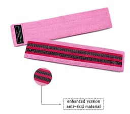 image-Resistance Band Elastic Hip Squat Fitness Circle - Latex Mesh