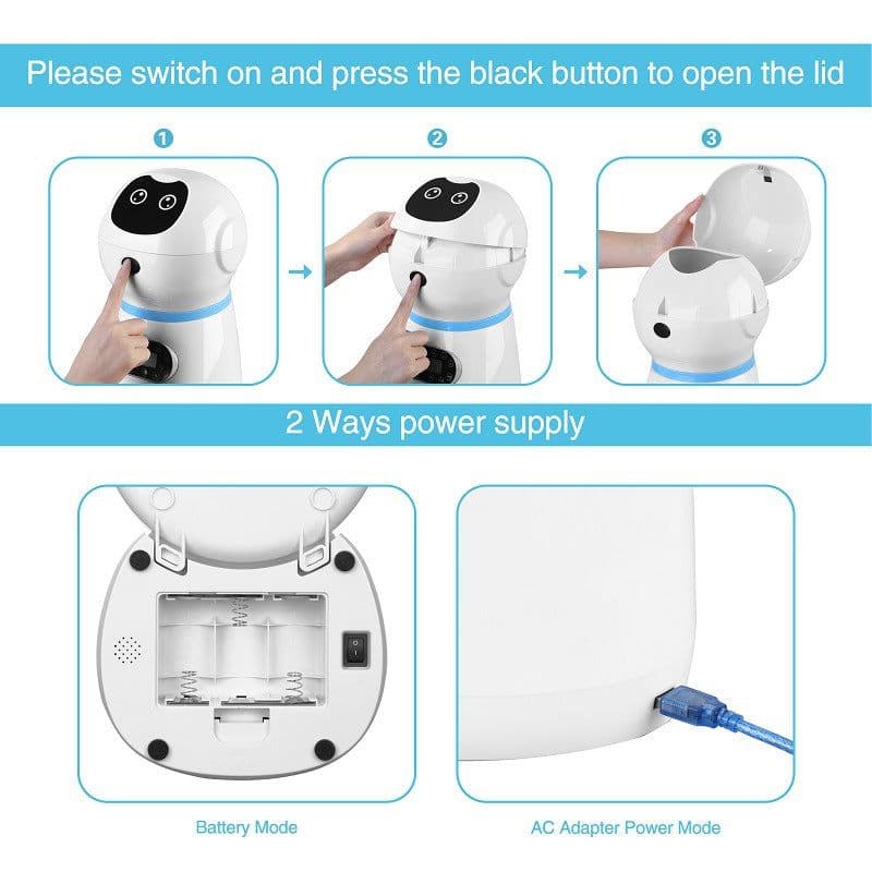 image-Pet automatic feeder pet feeder pet smart feeder stainless steel food pan manufacturer wholesale