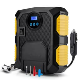 image-Digital Tire Inflator - DC 12 Volt Car Portable Air Compressor