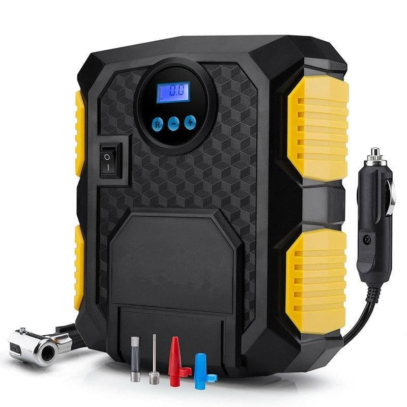 image-Digital Tire Inflator - DC 12 Volt Car Portable Air Compressor
