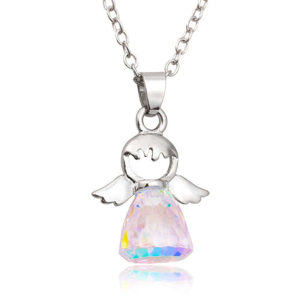 image-Crystal Little Angel Women's Necklace