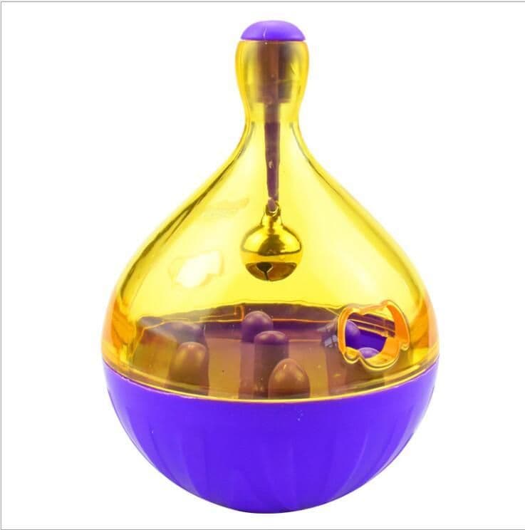 image-Interactive Cat IQ Treat Ball Toy Smarter Pet Toys Food Ball Food Dispenser For Cats Playing Training
