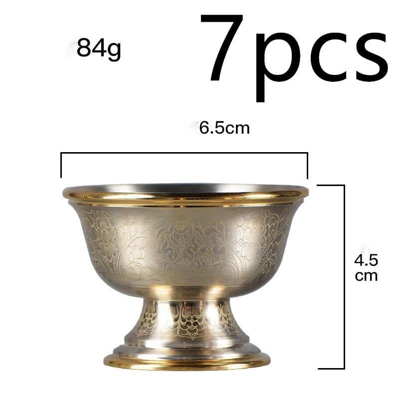 image-Water Supply Cup for Buddha Cup Copper Manual Household Buddha Front Cup Water Supply Bowl