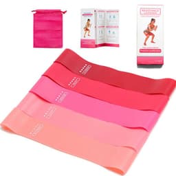 image-Latex Resistance Bands Set 5 Pack - Yoga Exercise
