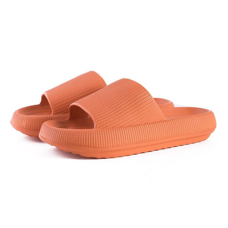 image-Unisex Xinhuiwang Flip Flops - Black, 44-45 Size, EVA Sole
