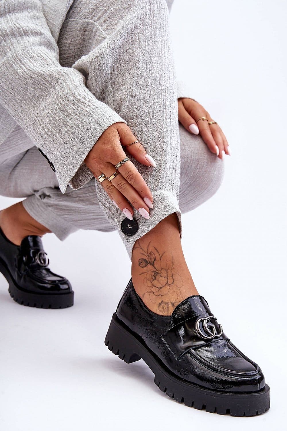 image-Heeled low shoes Step in style