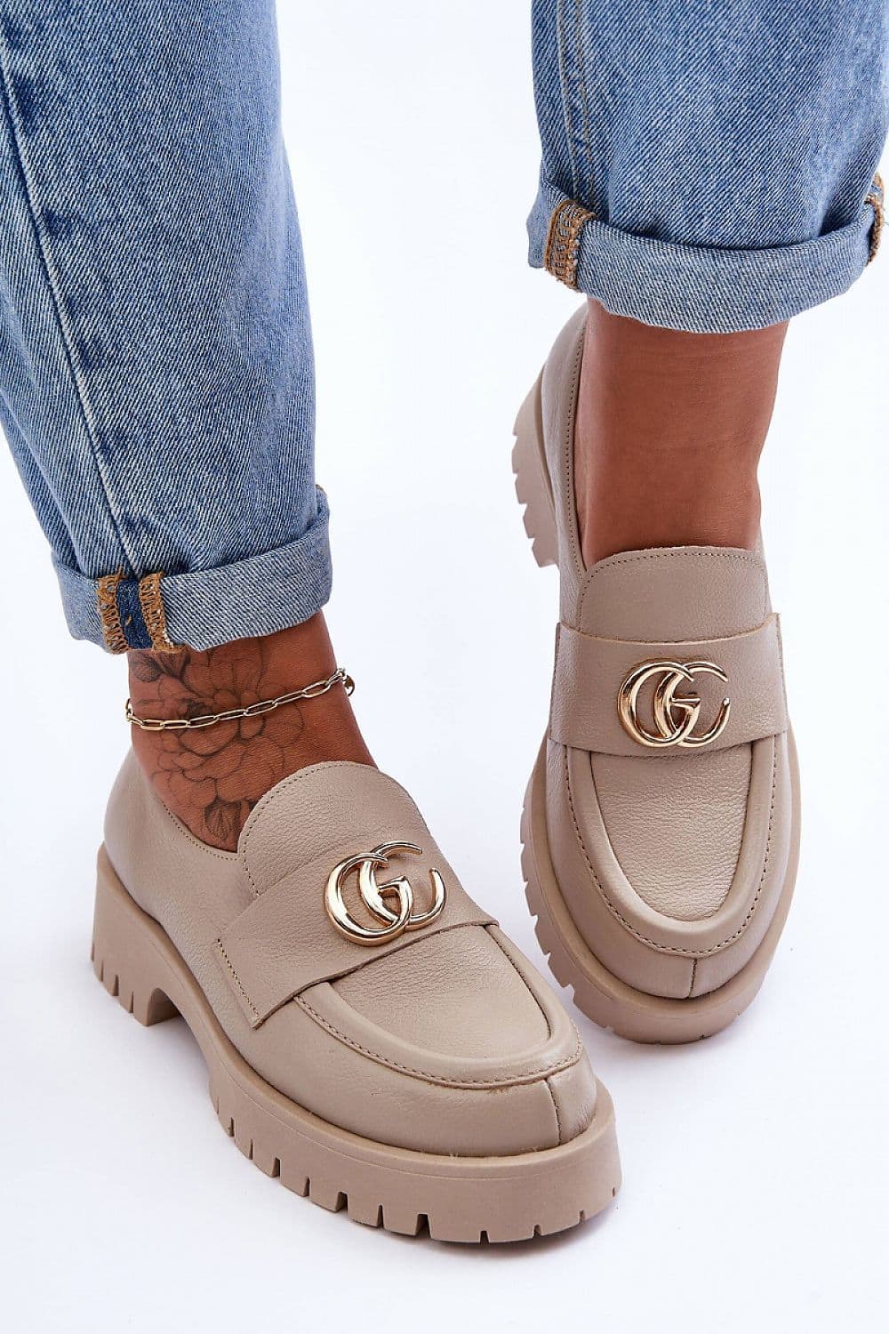 image-Heeled low shoes Step in style