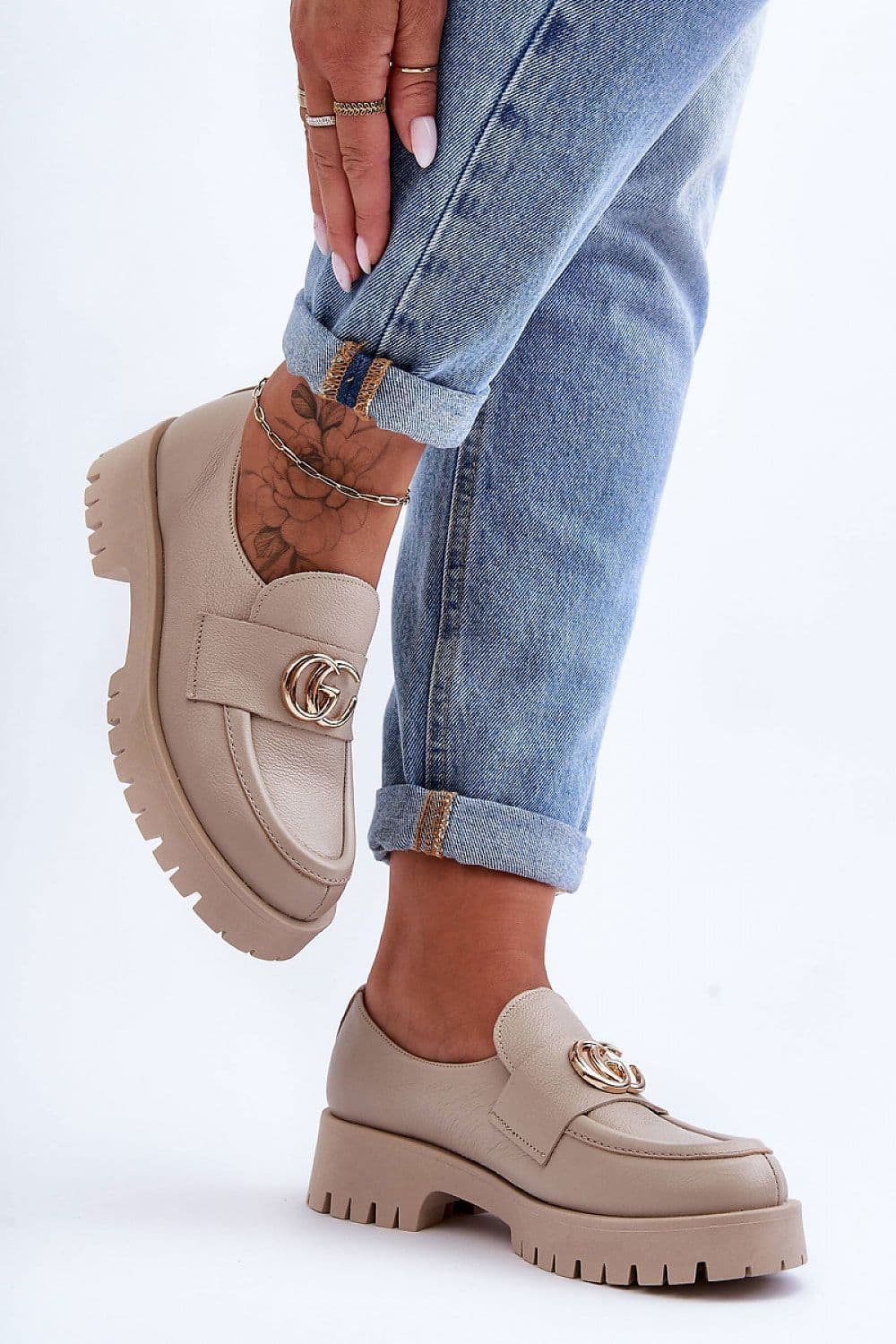 image-Heeled low shoes Step in style