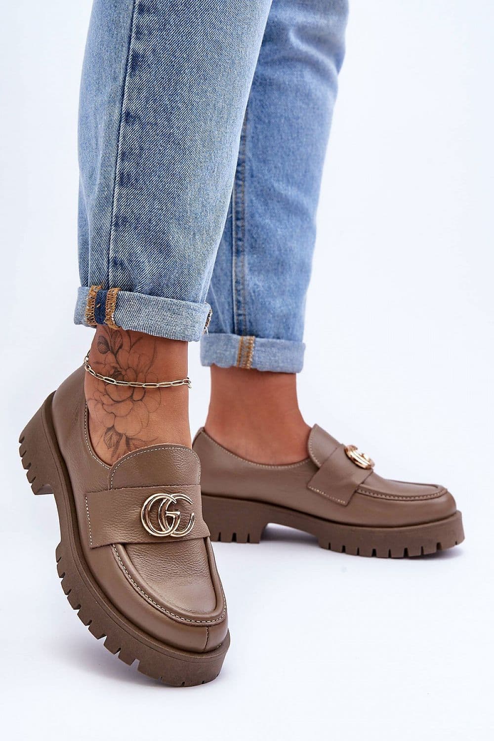 image-Heeled low shoes Step in style