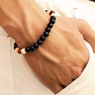 image-Bracelet Men Women Fashion Jewelry Healing Balance Energy Beads charm bracelets& bangles