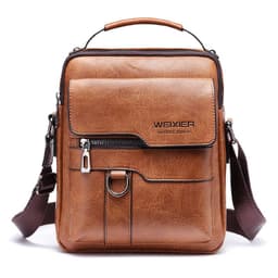 image-Messenger Bag Men's Leather Vertical Business Shoulder Bag