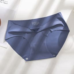 image-About Tao Ice Silk Triangle Panties Low Waist XXXL Light Blue