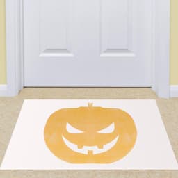 image-Halloween foot mat bath mat white color-changing carpet