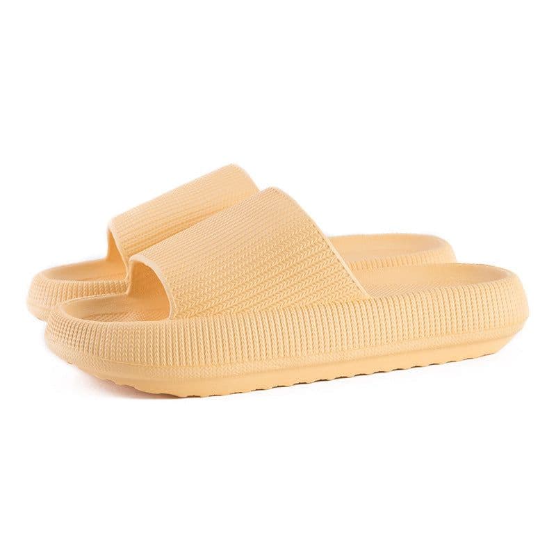 image-Unisex Xinhuiwang Flip Flops - Black, 44-45 Size, EVA Sole