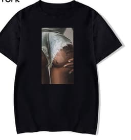 image-Black Harajuku T-Shirt Plus Size Short Sleeve