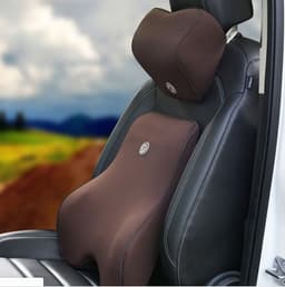 image-Car Memory Cotton Lumbar Suit Pillow Back Pad Waist Car Interior Seat Four Seasons Universal New Slow Rebound