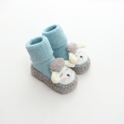 image-Liu Chengxing Baby Socks - Red Cartoon Mid-Calf